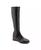 color Black Stretch Smooth Faux Leather 1