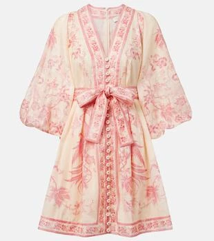 Zimmermann | Lucky floral linen minidress