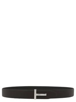 Tom Ford | Tom Ford Logo Plaque Reversible Belt