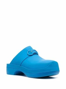 Salvatore Ferragamo | Women's Gancini Raised Logo Clogs In Blue