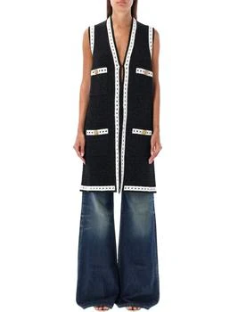 Balmain | Balmain Sleeveless Long Knit Cardigan
