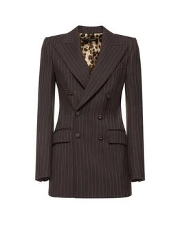 Dolce & Gabbana | Dolce & Gabbana Single-Breasted Striped Tailored Blazer