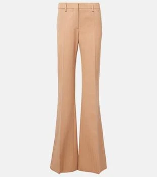 Stella McCartney | Low-rise striped wool flared pants
