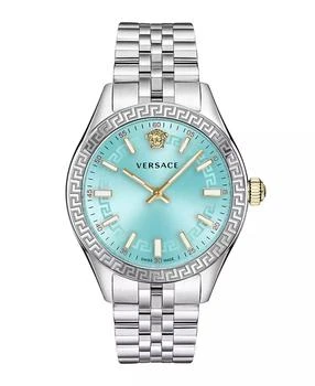 Versace | Hellenyium Silver Stainless Steel Bracelet Watch, 36mm