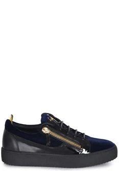 Giuseppe Zanotti | Giuseppe Zanotti Frankie Zip-Detailed Lace-Up Sneakers