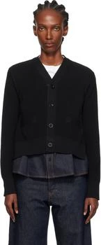 Sacai | Black & Navy Denim x Knit Cardigan