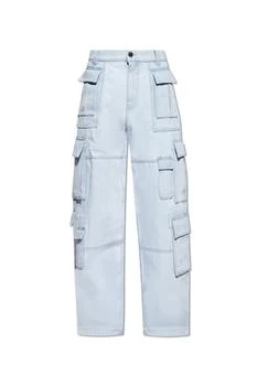 Versace | Versace Mid-Rise Wide-Leg Cargo Jeans