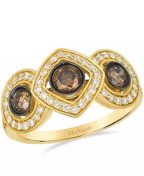 Le Vian | Vanilla Diamond (0.33 ct. t.w.) and Chocolate Diamond Ring (0.53 ct. t.w.) in 14K Honey Gold