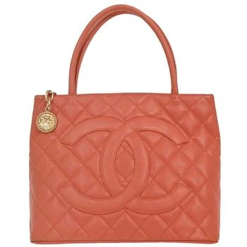 Chanel | Medallion Tote Quilted Caviar Leather Tote Bag Bag (Pre-Owned)