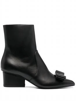 Salvatore Ferragamo | Women's Viva Bow-Detail Boots In Black