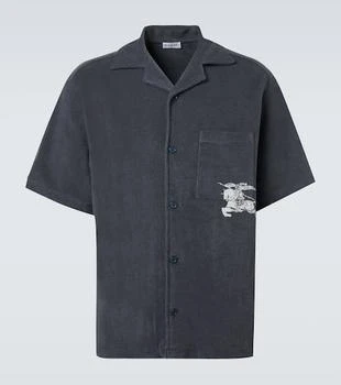 Burberry | EKD cotton terry bowling shirt