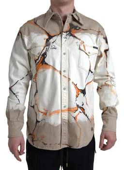 Dolce & Gabbana | Cotton Colla blue Men's Shirt