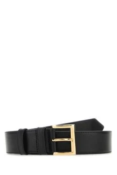 Prada | Prada Logo Plaque Square-Buckled Belt