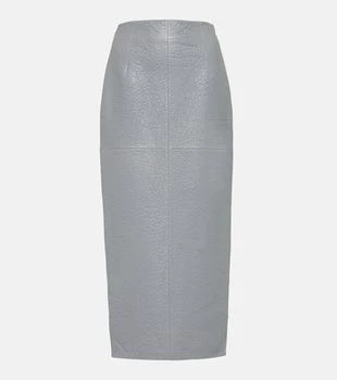 Prada | High-rise leather pencil skirt