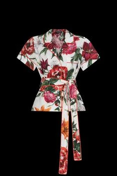 Dolce & Gabbana | Dolce & Gabbana Flower-Printed Poplin Vanity Shirt