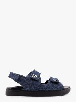 Givenchy | Strap flat denim sandals