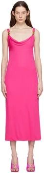 Versace | Pink Cowl Neck Maxi Dress