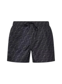 Fendi | Fendi Logo Detailed Drawstring Swim Shorts