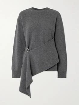 Jil Sander | Embellished Draped Wool And Cashmere-blend Sweater