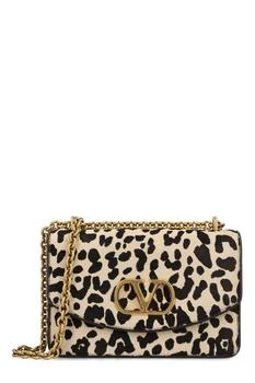 Valentino | Valentino Animal Patterned Foldover Top Shoulder Bag