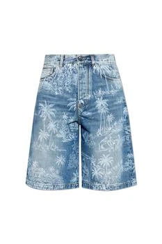 AMIRI | Amiri Tropical Print Denim Shorts