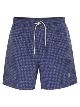 Brunello Cucinelli | Brunello Cucinelli Allover Printed Drawstring Swim Shorts