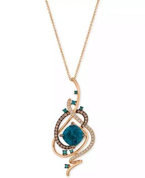 Le Vian | Crazy Collection® Deep Sea Blue Topaz™ (5-3/8 ct. t.w.) and Diamond (3/4 ct. t.w.) Pendant Necklace in 14k Rose Gold