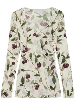 Stella McCartney | Cherry print mesh top