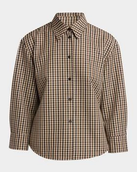 Jil Sander | Check 3/4-Sleeve Classic Shirt
