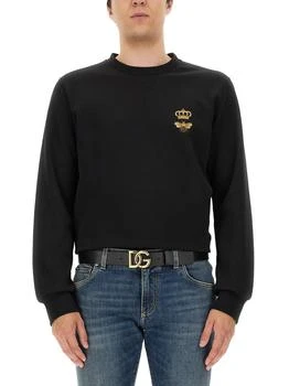 Dolce & Gabbana | Dolce & Gabbana Bee-Embroidered Crewneck Sweatshirt