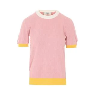 Fendi | Fendi FF Jacquard Short Sleeved Jumper