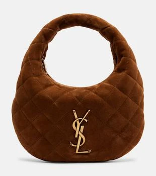 Yves Saint Laurent | Icarino Mini quilted suede top-handle bag
