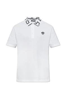 Versace | Versace Greca Short-Sleeved Straight Hem Polo Shirt