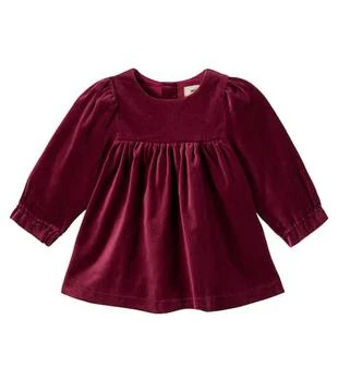 Baby Elvira cotton velvet dress