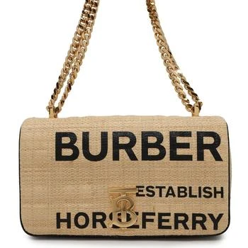 Burberry | Raffia Leather Shoulder Bag (Pre-Owned)