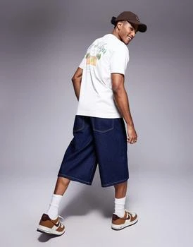 Abercrombie & Fitch tennis back print classic t-shirt in white