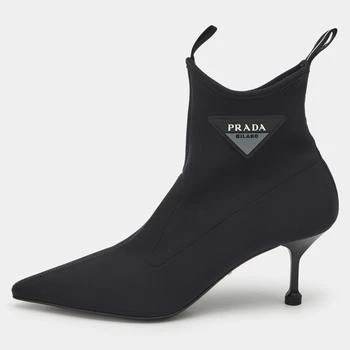 Prada | Prada Size 39 Black Neoprene Ankle Length Boots