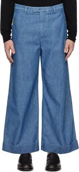 Valentino | Blue Rolled Cuff Jeans