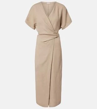 Brunello Cucinelli | Draped wrap dress