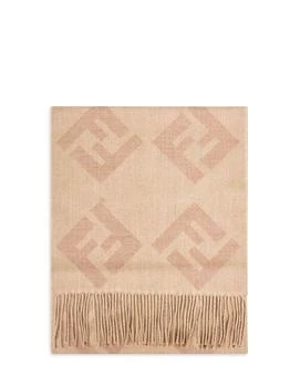 Fendi | Fendi FF Jacquard Fringed-Edge Scarf