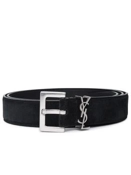 Yves Saint Laurent | Saint Laurent Logo Plaque Buckled Belt