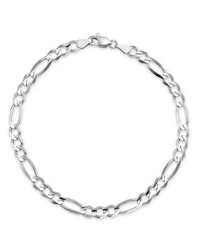 Bloomingdale's | Men's Figaro Link Chain Bracelet in 14K White Gold