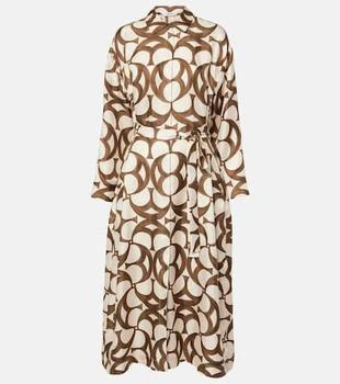 Max Mara | Ileana printed silk twill shirt dress