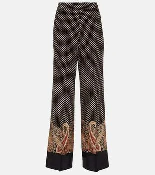 ETRO | Velvet wide-leg pants