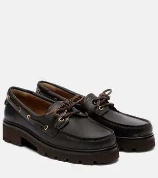 Gianvito Rossi | Olonne leather boat shoes