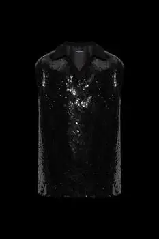 Dolce & Gabbana | Dolce & Gabbana Sleeveless Sequin Embellished Top