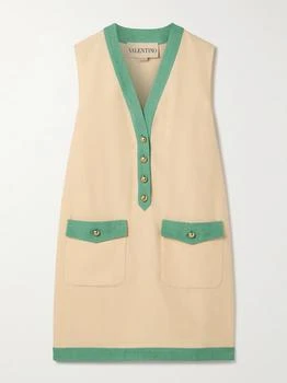 Valentino | Two-tone Canvas Mini Dress  - IT36