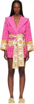 Versace | Pink 'I Heart Baroque' Short Bathrobe