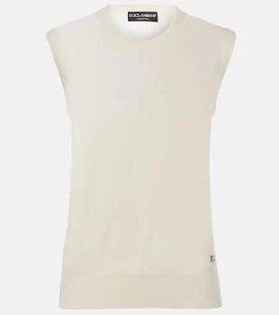 Dolce 
Gabbana | DG cashmere and silk top