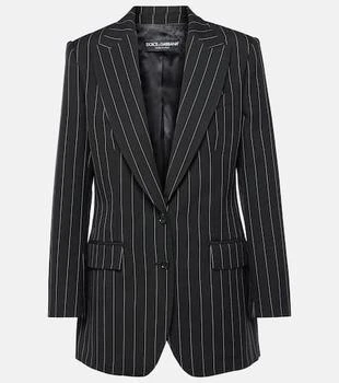 Dolce
Gabbana | Pinstripe virgin wool blazer